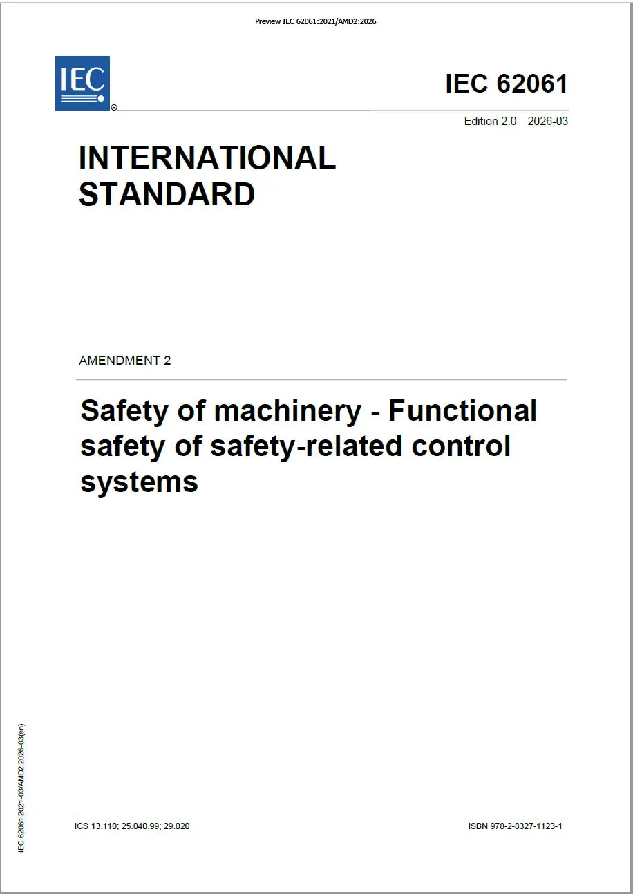IEC 62061 2021 AMD2 2026 IEC 62061 2021 AMD2 2026